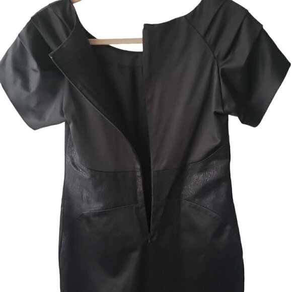 Designers Remix black party cocktail sheath dress sz 2 - Picture 5 of 10
